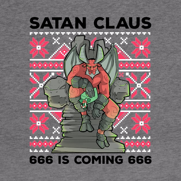 Ugly Christmas Satan Satanic Santa Devil Gothic Occult Goth by TellingTales